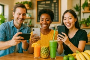 people-in-juice-bar-taking-images