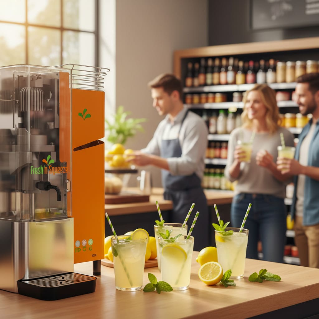 Fresh'n-Squeeze-1800-at-a-Grocery-store-making-fresh-lemonade