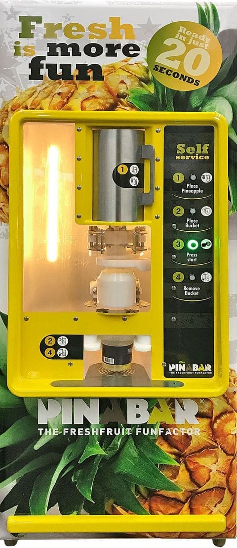 Pineapple juice outlet machine