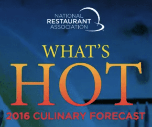 National Restaurant Association Top Trends 2016